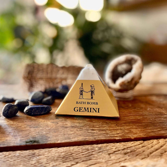 Experience the duality of Gemini with our Gemini Bath Bomb. Infused with organic essential oils of Orange, Rose, Geranium, and Palo Santo, this bath bomb invites a harmonious blend of scents and energies. Let the captivating aromas and nourishing ingredients elevate your bath time, creating a balanced and uplifting atmosphere. Embrace the versatility of Gemini as you indulge in the soothing and refreshing qualities of this thoughtfully crafted bath bomb.