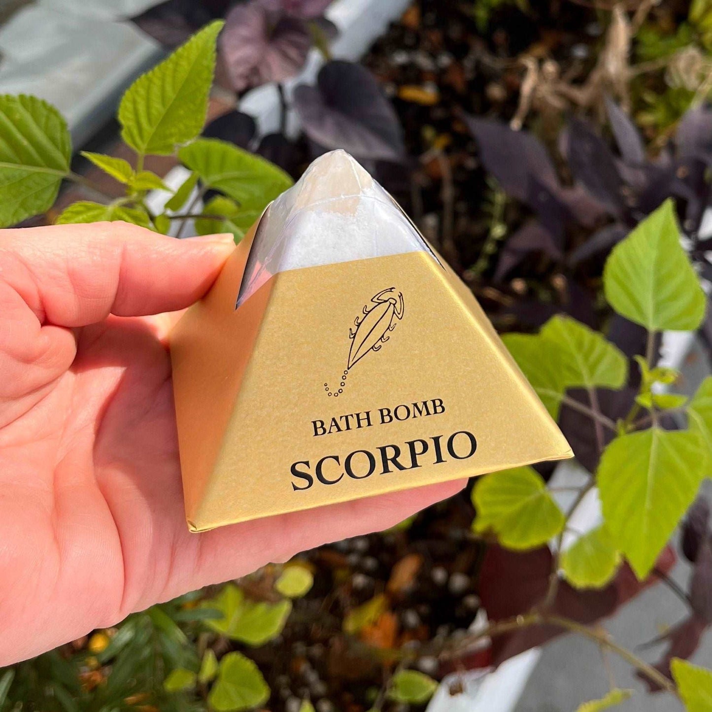 Dive into the enigmatic depths of our Scorpio Bath Bomb, featuring the captivating essence of Sage. Crafted with organic essential oils, this bath bomb offers a transformative experience, evoking mystery and introspection. Surrender to the luxurious blend as it surrounds you in a cloak of soothing fragrances, creating a space for self-reflection and rejuvenation. Embrace the profound energy of Scorpio and indulge in a bath ritual that awakens your senses and fosters a sense of renewal.
