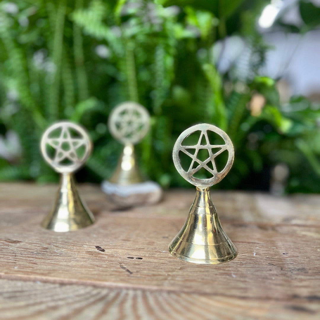 4 inch Brass Pentagram Bell