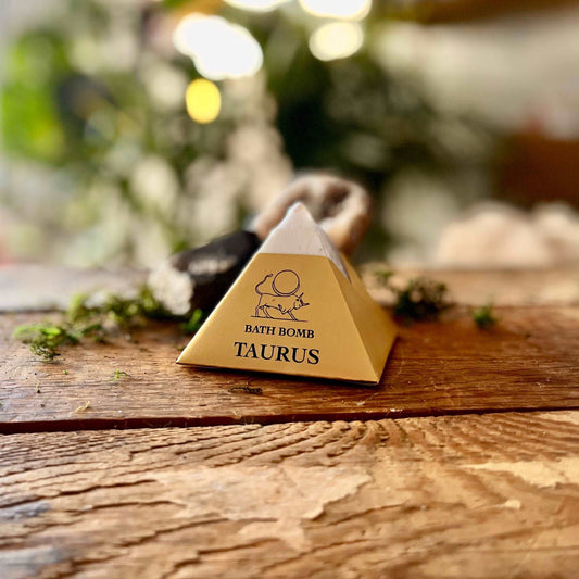 Indulge in the earthly pleasures of our Taurus Bath Bomb, artfully crafted with the organic essence of Rosemary, Tea Tree, and Mint essential oils. Immerse yourself in the grounding aroma that envelops you, promoting relaxation and tranquility. Let the nurturing properties of this bath bomb guide you to a state of harmony, as you revel in the decadence of luxurious, natural ingredients. Embrace the essence of Taurus, and treat yourself to a sensory journey that soothes both body and soul.
