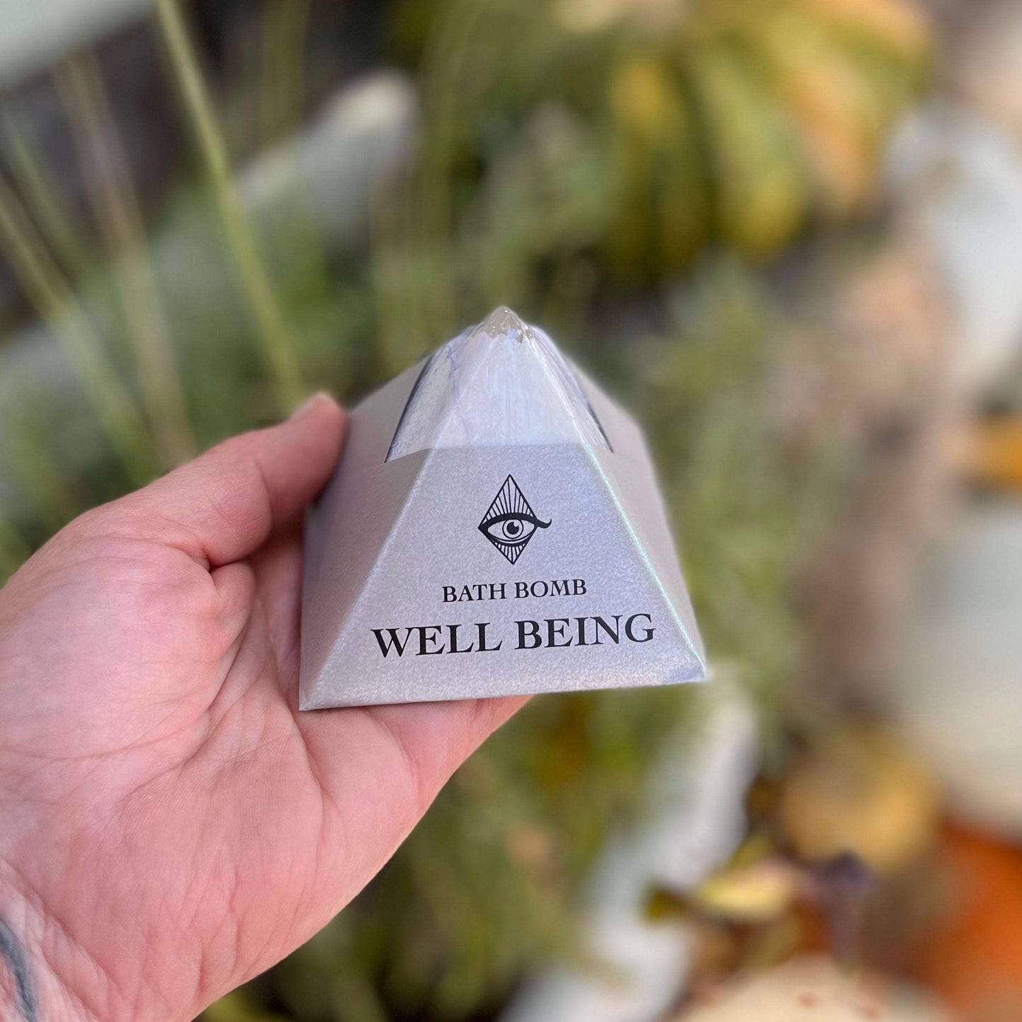 Immerse yourself in a revitalizing experience with our Well Being Bath Bomb. Infused with organic essential oils of Lemongrass, Sage, and Peppermint, this luxurious bath bomb offers a refreshing and invigorating blend. Let the calming scents envelop you, providing a sense of well-being and rejuvenation. Luxuriate in the soothing waters and nourishing ingredients, leaving you refreshed and revitalized.