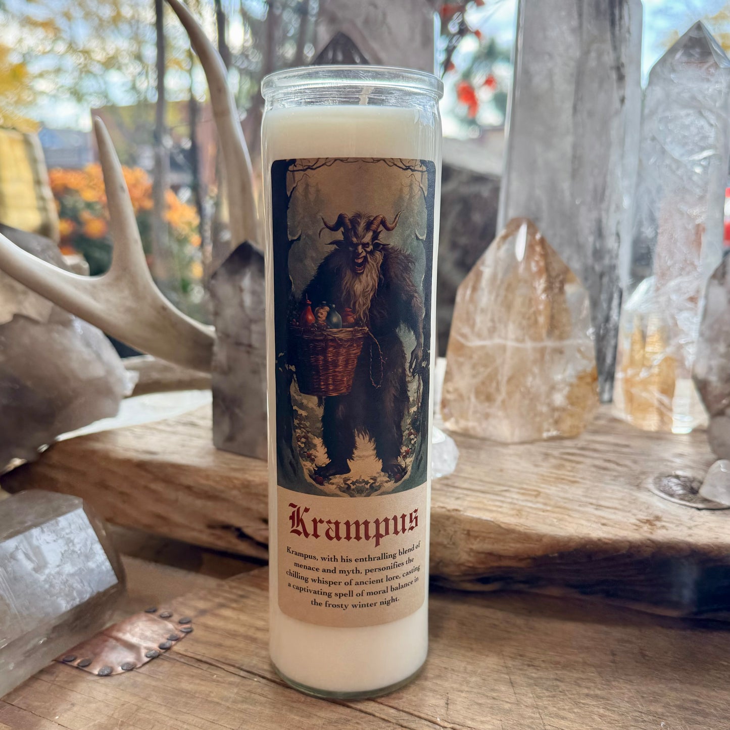 15oz Krampus Prayer Candle