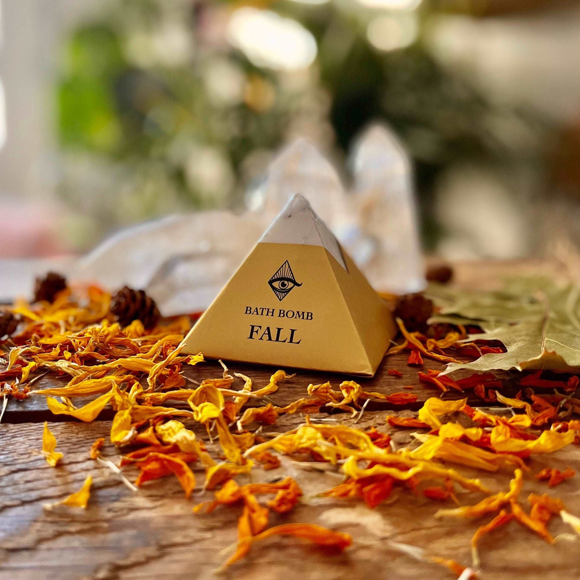 Embrace the spirit of Mabon with our Mabon | Fall Equinox Bath Bomb. Immerse yourself in the luxurious blend of Cedar, Frankincense, and Lemongrass organic essential oils. Let the aromatic infusion elevate your bathing experience, connecting you to the energies of the Fall Equinox. Celebrate the harvest season with each soothing soak, as the carefully crafted bath bomb envelops you in a symphony of scents, promoting relaxation and a sense of grounded well-being.